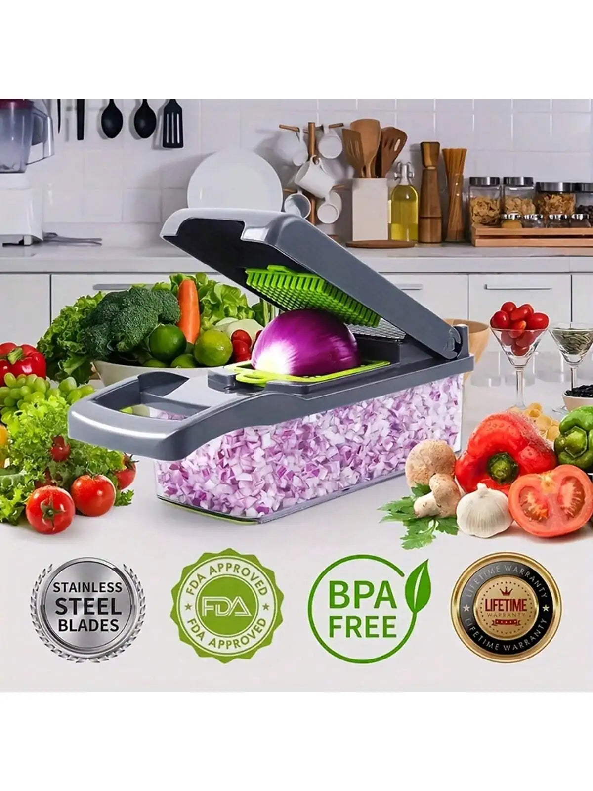 ChopMaster - Coupe-Légumes Multifonction
