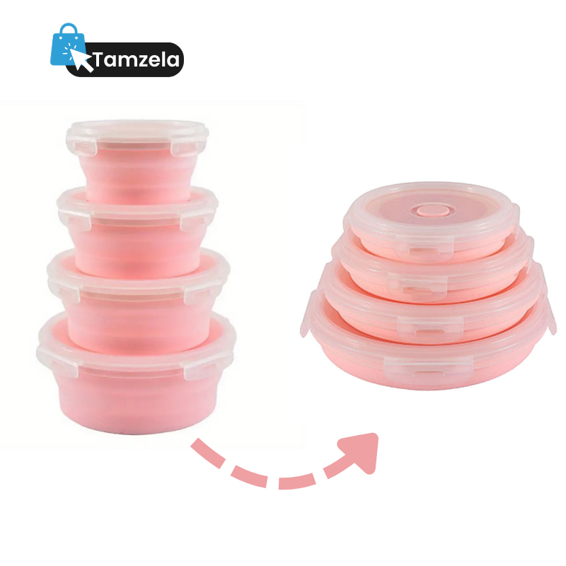 FlexiBowl â Bols Pliables en Silicone (Set de 4)