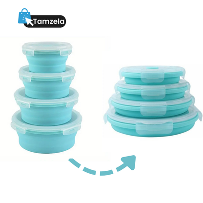 FlexiBowl – Bols Pliables en Silicone (Set de 4)